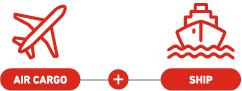 multimodal solutions air + ship